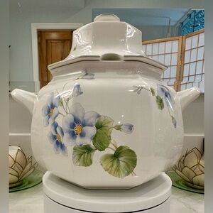 VTG Mikasa RARE Blue Bell Soup Tureen w/ Lid - Near Mint! See Photos! F3101